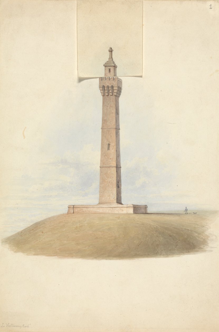 Varianty návrhů pro Somerset Monument: Elevation od Lewis Vulliamy