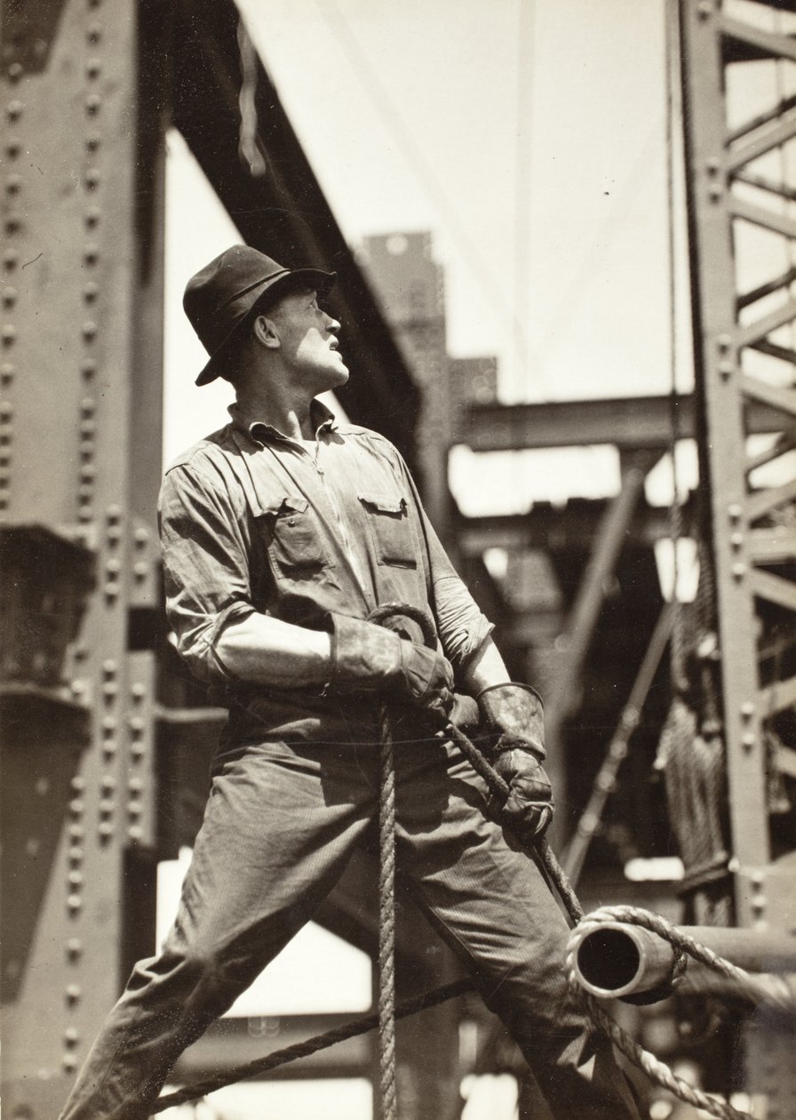 Jeřábník na Empire State Building od Lewis Wickes Hine