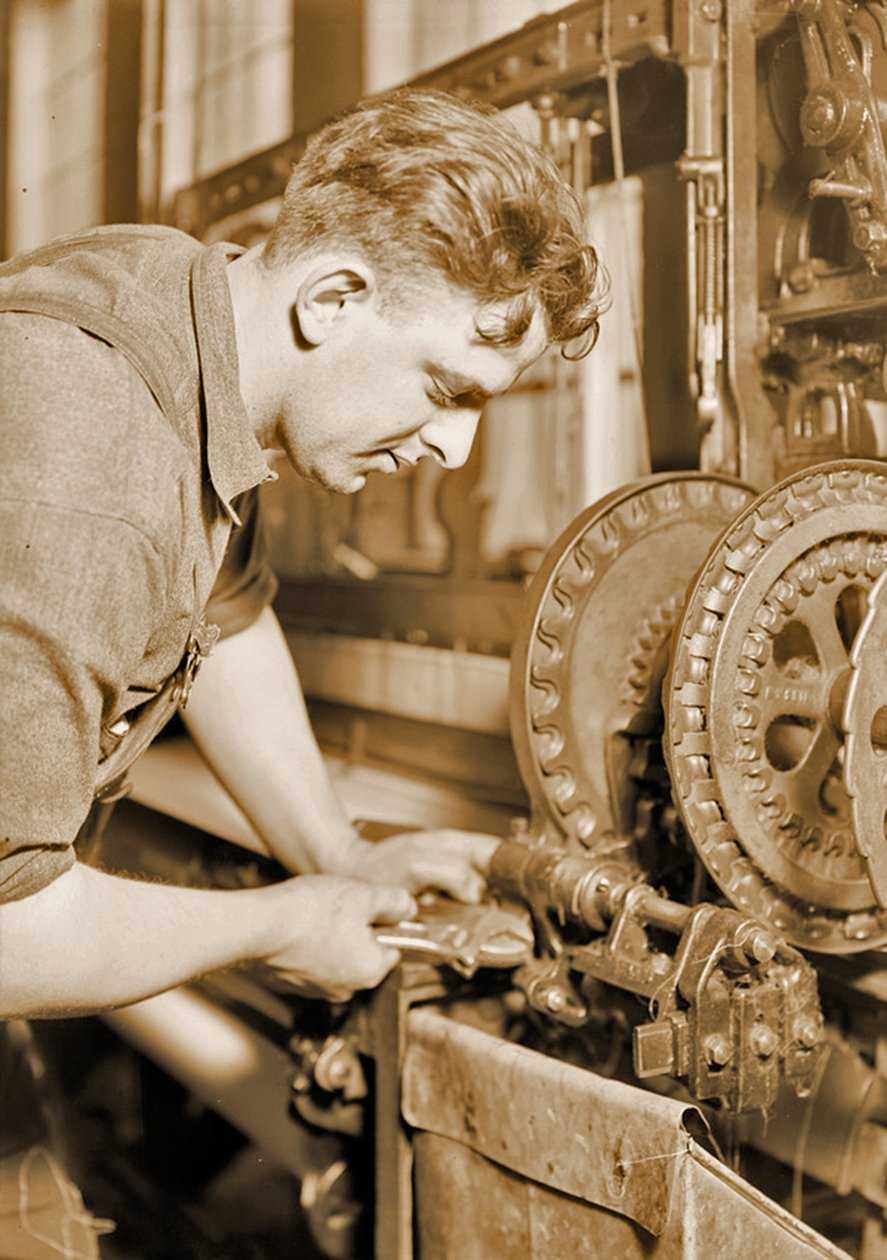 Portrét výkonného mechanika, kolem roku 1924 od Lewis Wickes Hine