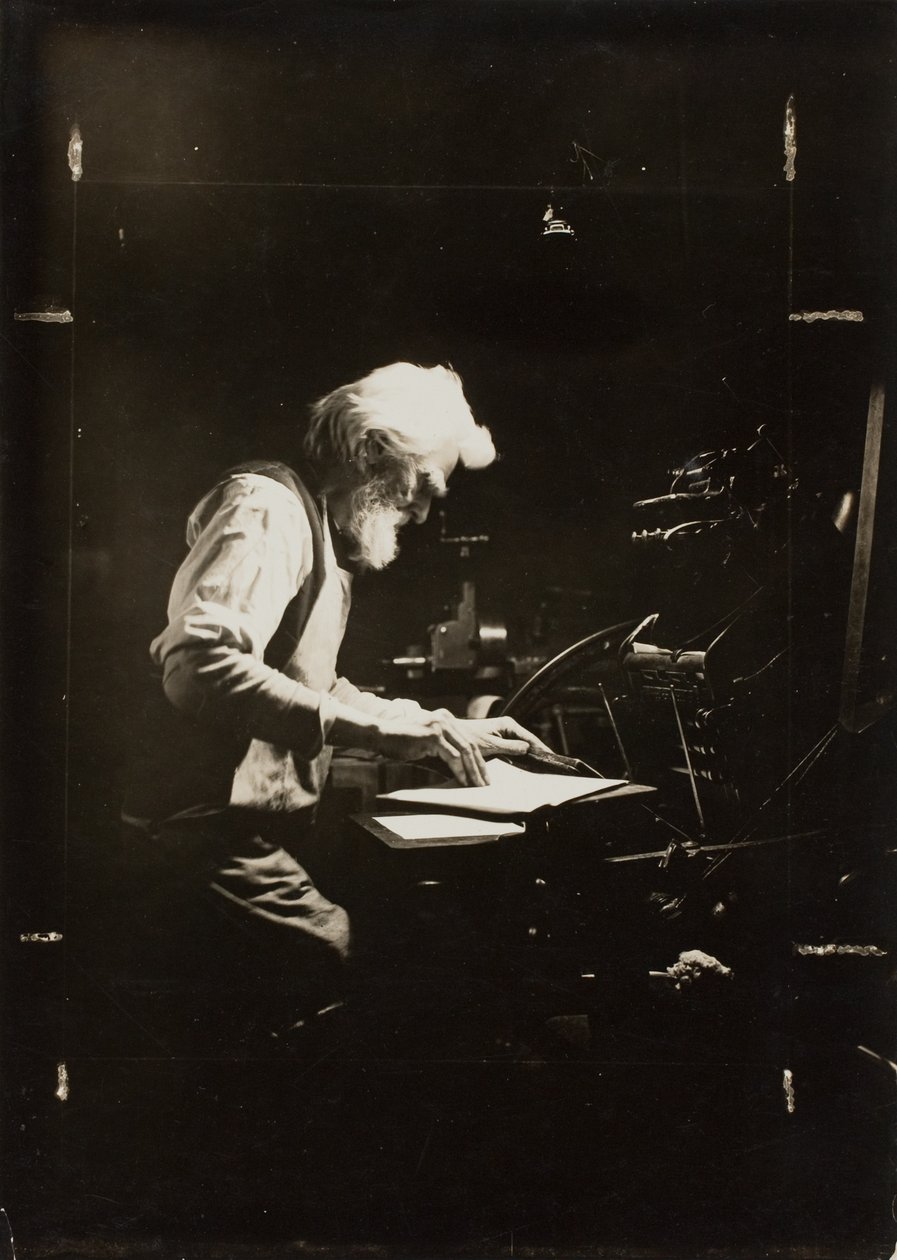 Tiskař a řemeslník od Lewis Wickes Hine