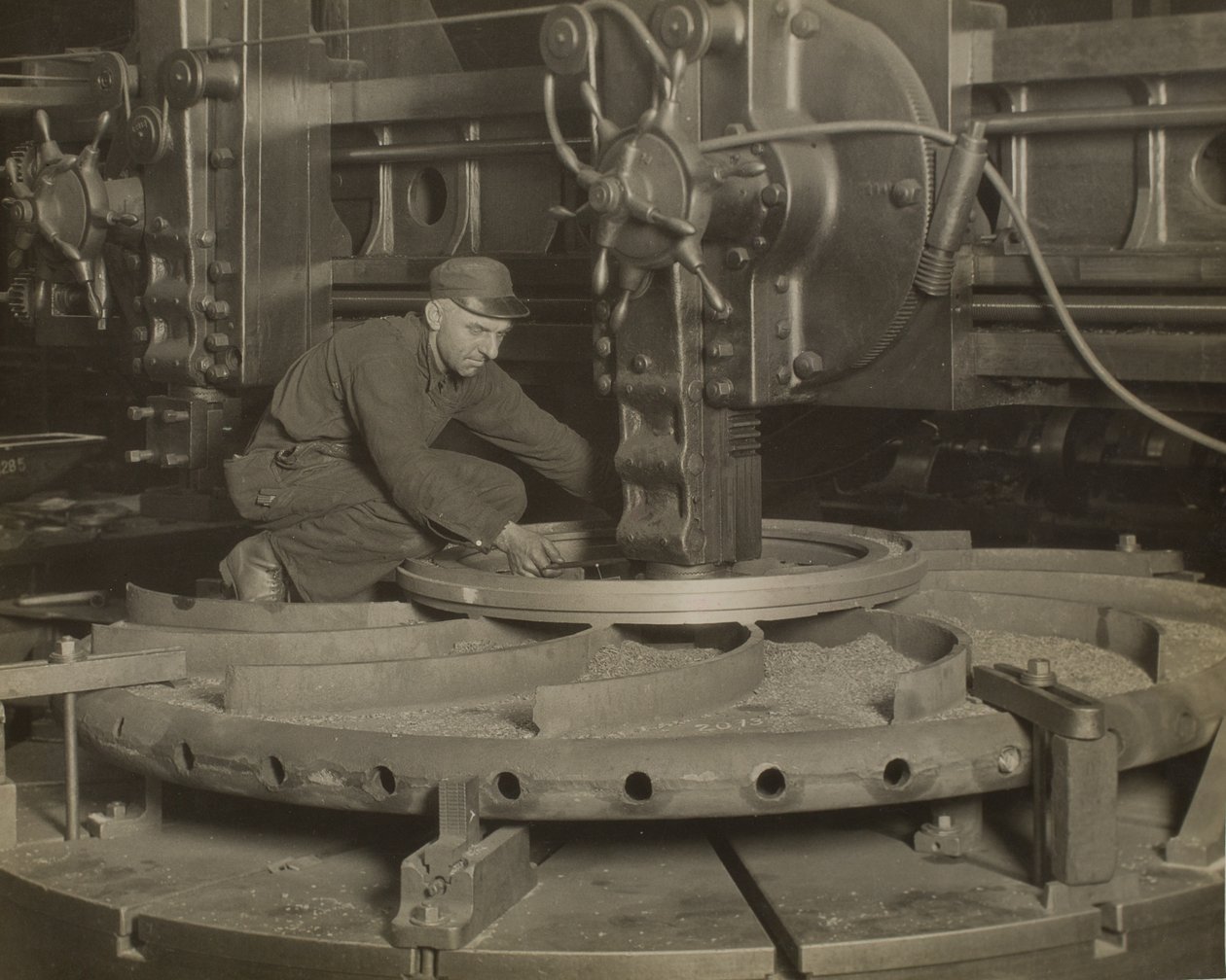 Pracovník u brusky od Lewis Wickes Hine