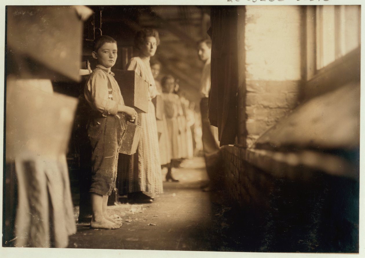 Young doffer v Richmond spinning Mills, Chattanooga, Tennessee, 1910 od Lewis Wickes Hine