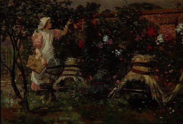 Dívka a včelí úly od Lexden L. Pocock