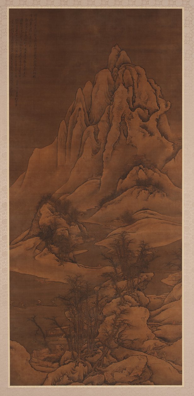 Sněhová krajina po Guo Xi, dynastie Qing, 1702. od Li Yin
