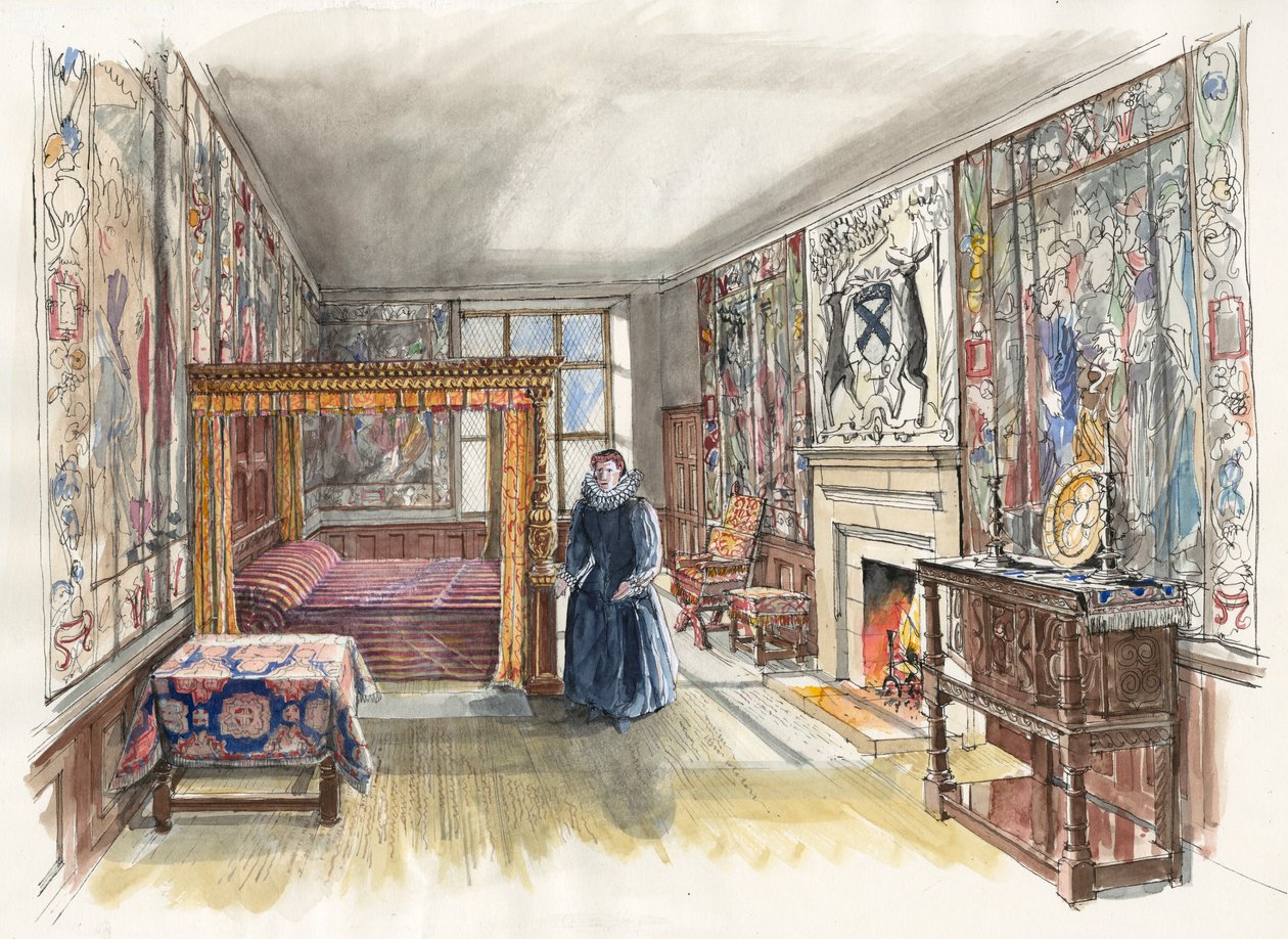 Hardwick Old Hall, 1601, c2000-2010. od Liam Wales