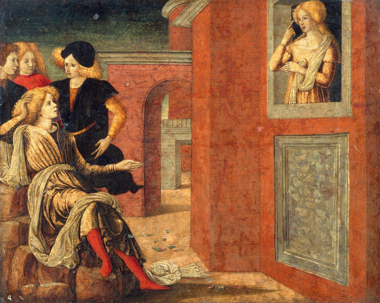 Scéna z novely. od Liberale da Verona