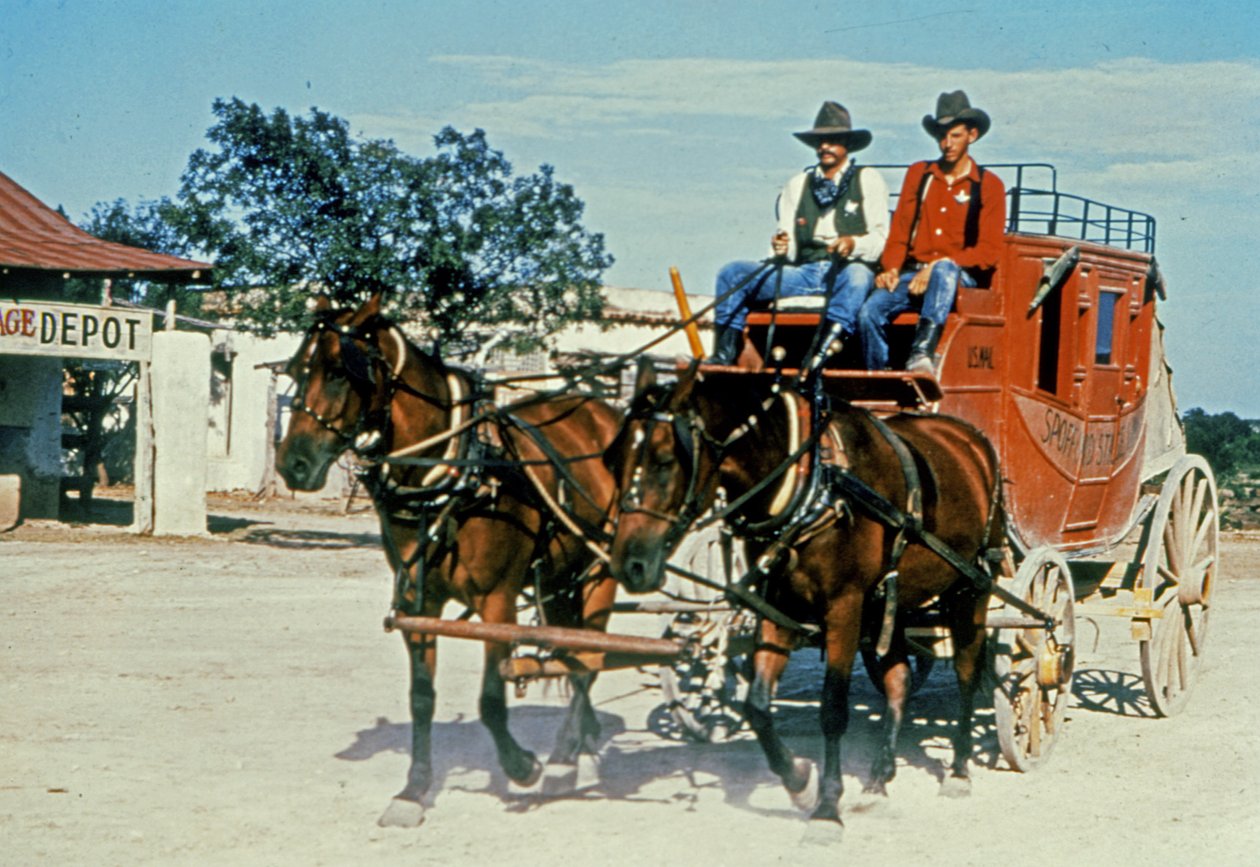 Obnovený dostavník v Alamo Village, Brackettville, Texas (foto) od Unbekannt Unbekannt