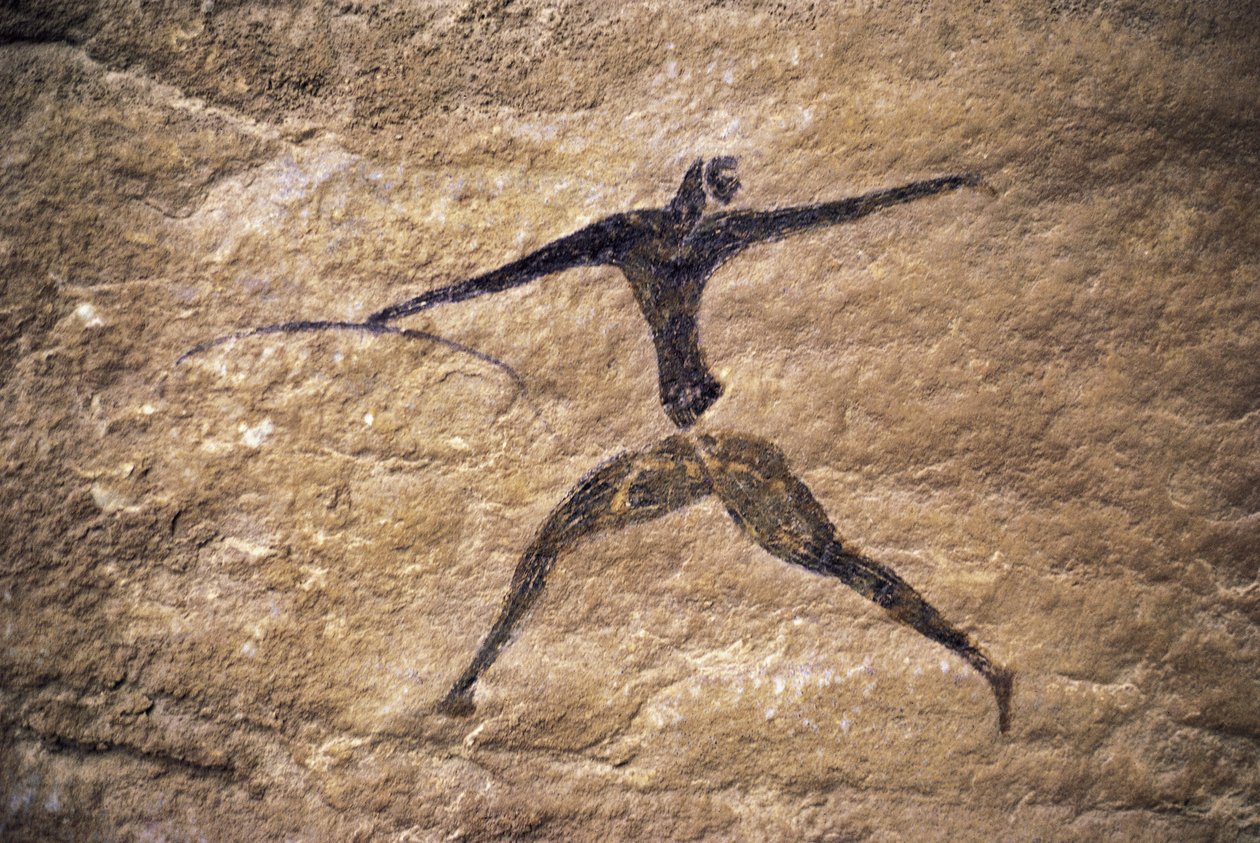 Archer, jeskynní malba, Tassili n