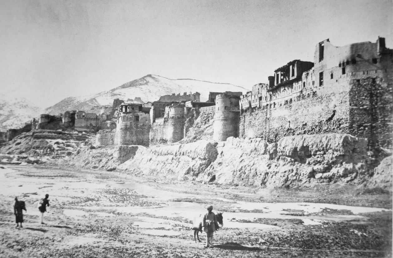 Bala Hissar v Kábulu během druhé afghánské války 1878-80 (litho) od Unbekannt Unbekannt