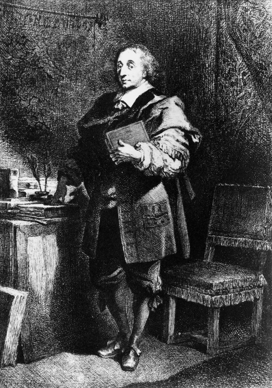 Blaise Pascal, francouzský matematik, fyzik a filozof, c 1650 od Unbekannt Unbekannt