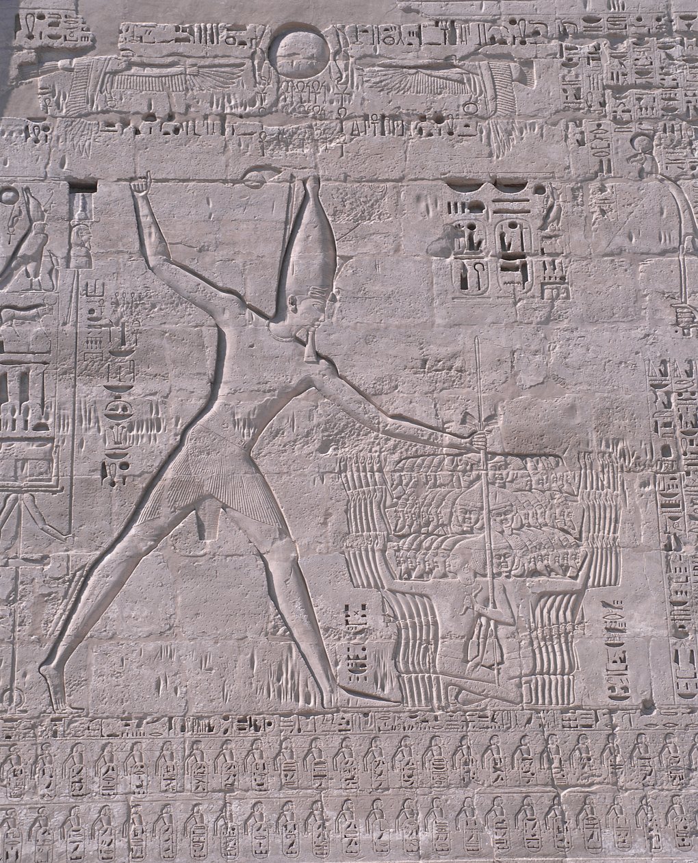 Řezby na stěně chrámu, Medinet Habu, Luxor, Egypt od Unbekannt Unbekannt