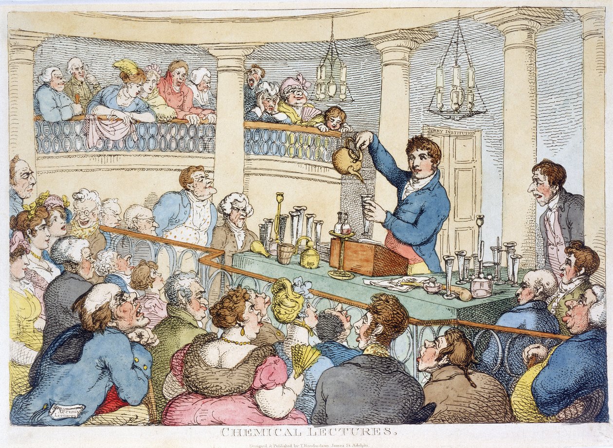 Chemické přednášky, c 1810 od Unbekannt Unbekannt