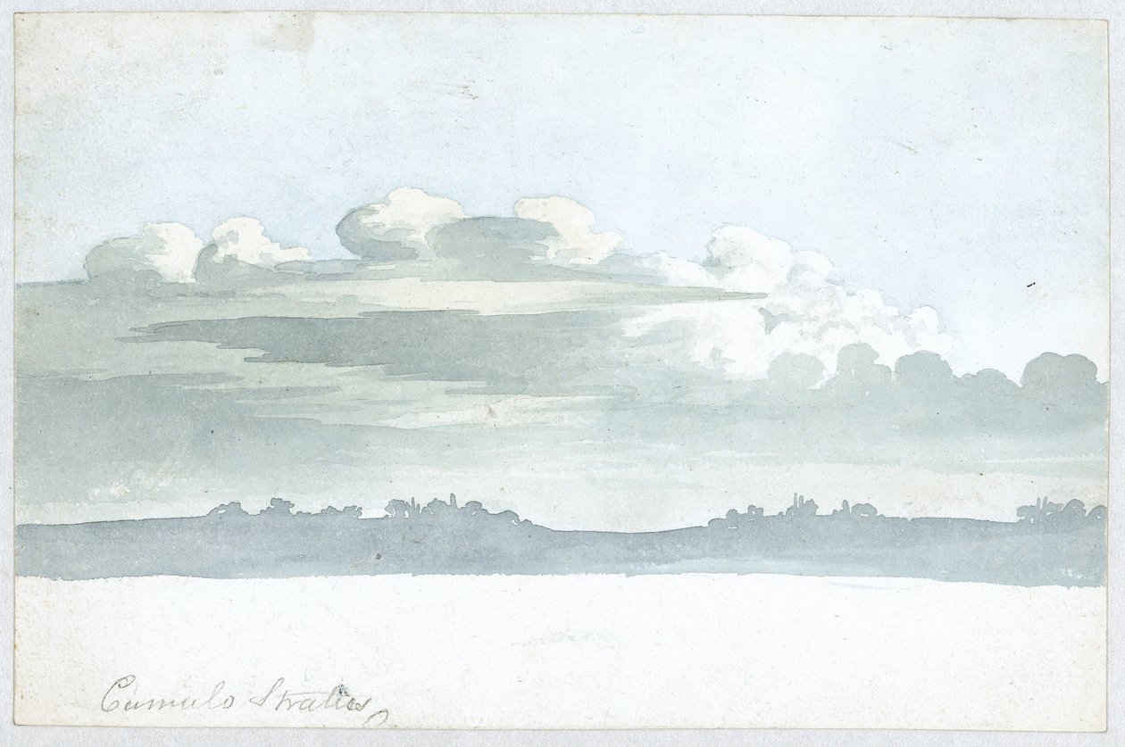 Cloudová studie od Luka Howarda, c 1808-1811 od Unbekannt Unbekannt