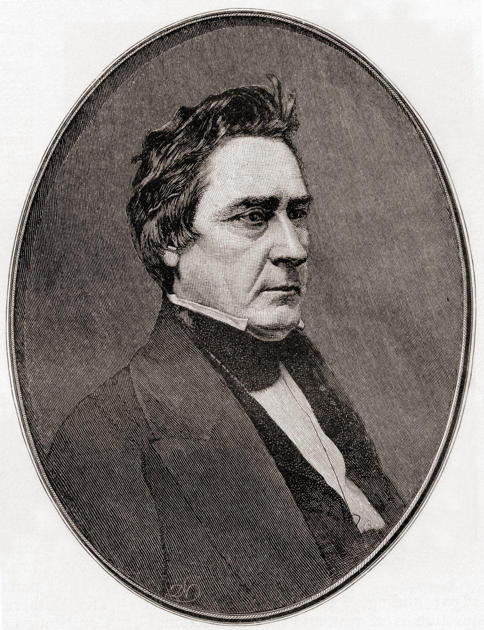 David Rice Atchison, z The Century Magazine, publikoval 1887 (rytina) od Unbekannt Unbekannt