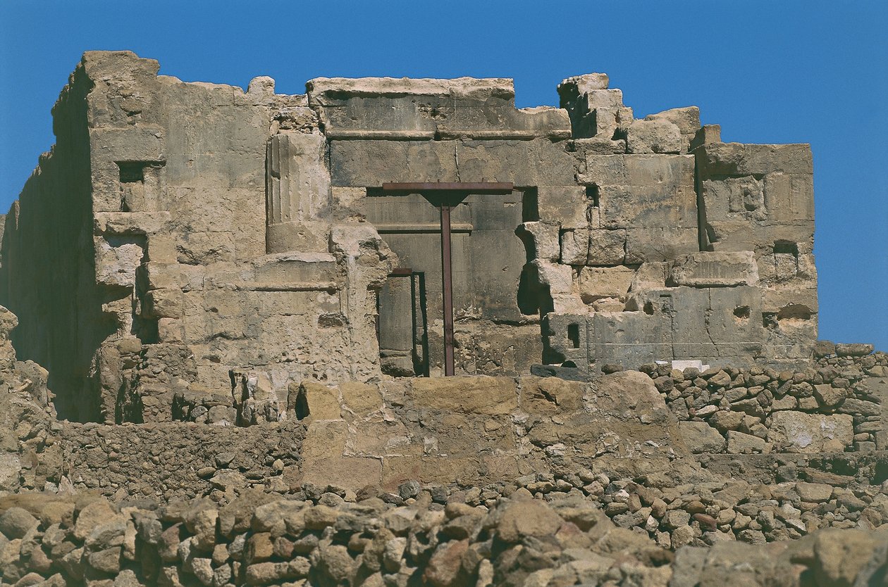 Egypt. Starověká Aghurmi v oáze Siwa (Siwah). Chrám Orákula nebo Amonův chrám. 26. dynastie, 664-525 př. Kr od Unbekannt Unbekannt