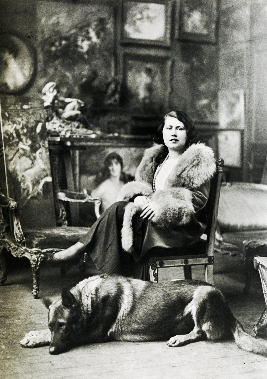 Emilia Cardona Boldini ve Falconieře v roce 1931, manželka Giovanniho Boldiniho (čb foto) od Unbekannt Unbekannt