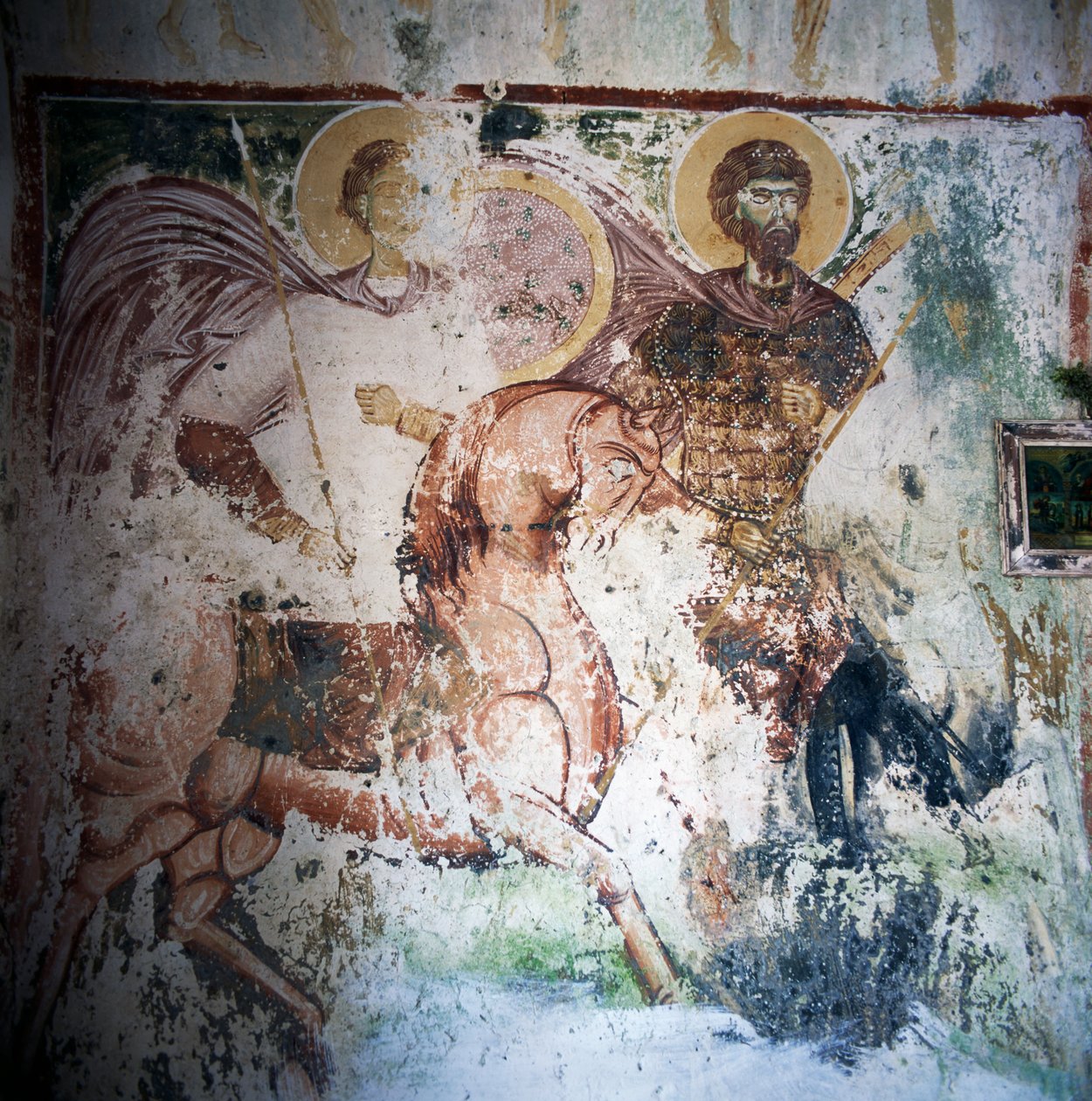 Freska v byzantském kostele v Mournies, Kréta, Řecko (foto) od Unbekannt Unbekannt
