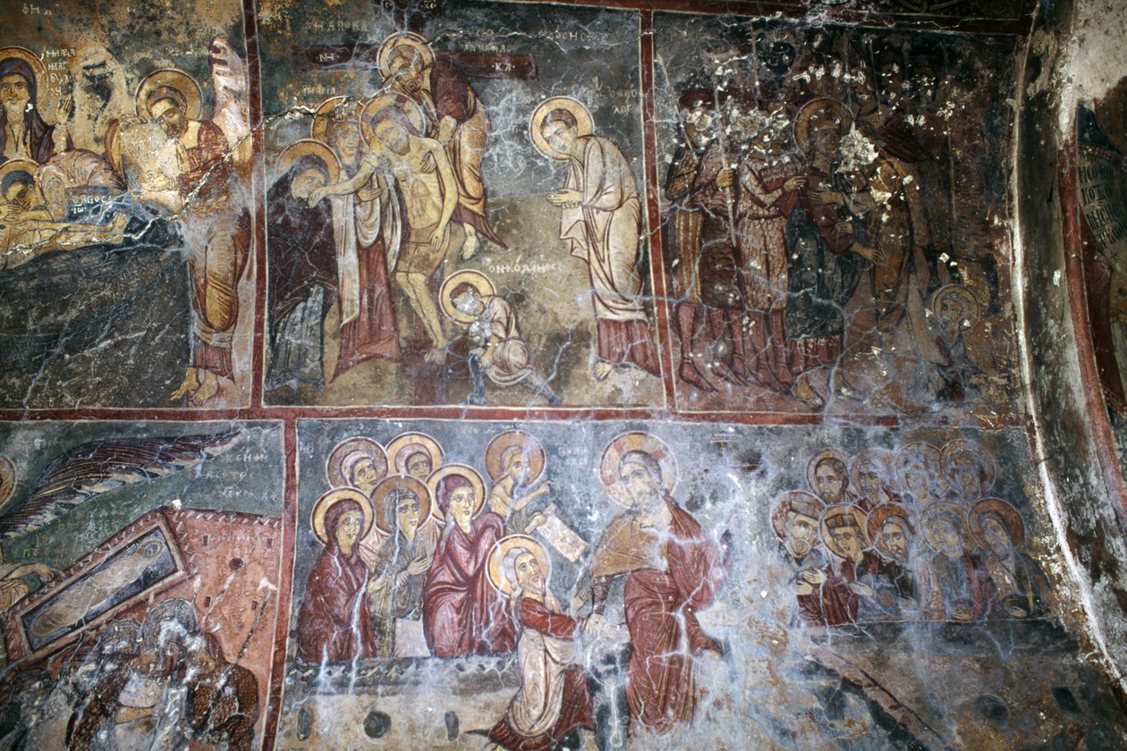 Fresky v kostele Metamorphosis tou Sotiros, Kefali, Kréta, Řecko (foto) od Unbekannt Unbekannt