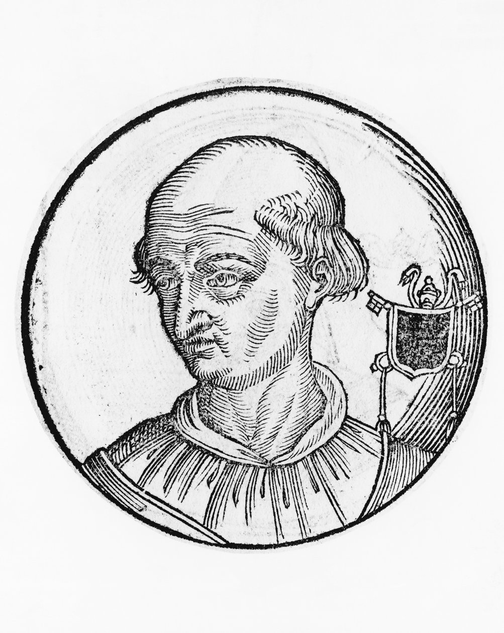 Portrét Benedikta IX. (Theophylactus III z Tusculum od Unbekannt Unbekannt