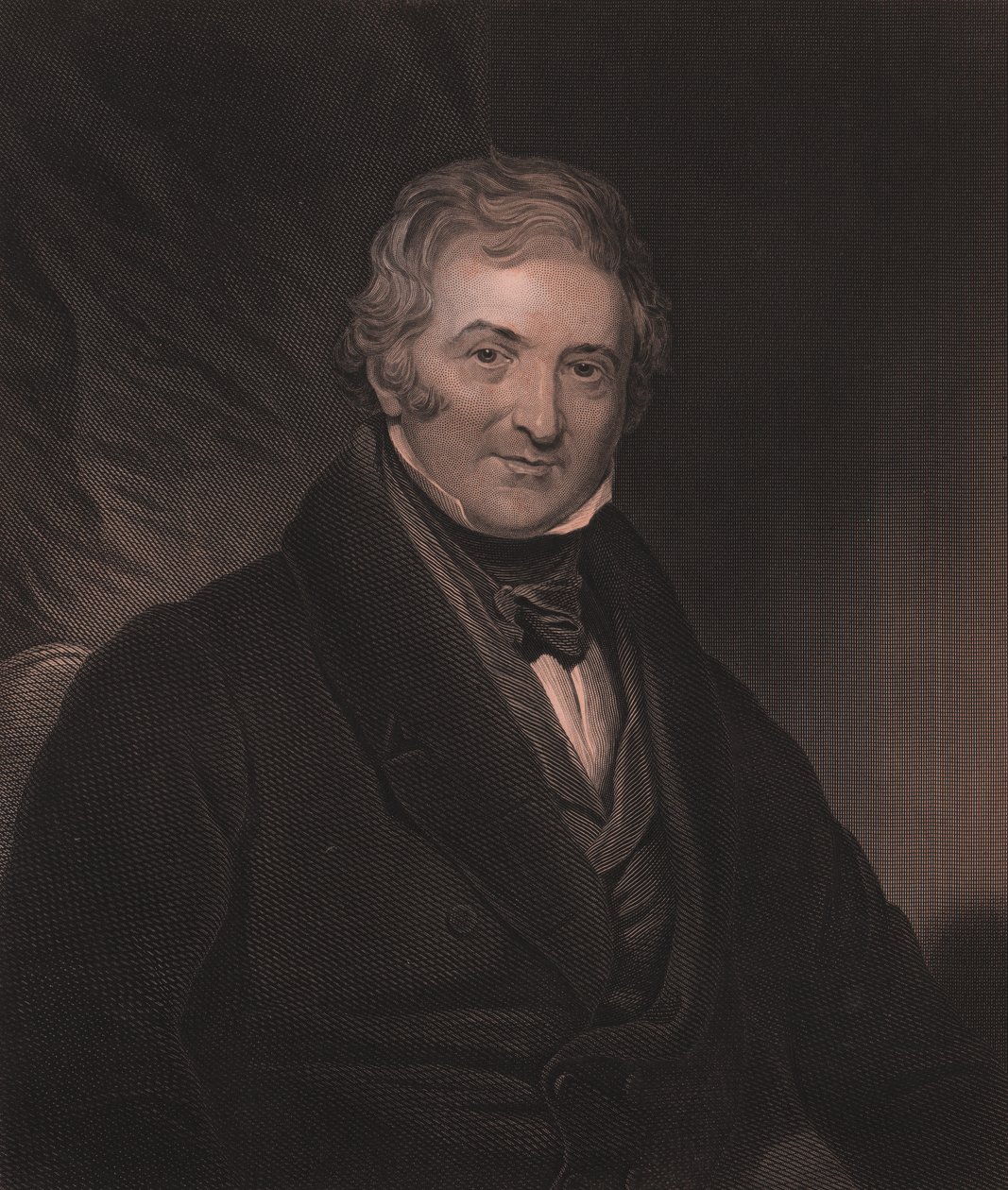 Portrét anglického dramatika Thomase Mortona (1764-1838), rytina W Hunta z malby Martina Archera Shee, 23x32 cm, Virtue and Co Publisher, Londýn, cca 1860 od Unbekannt Unbekannt