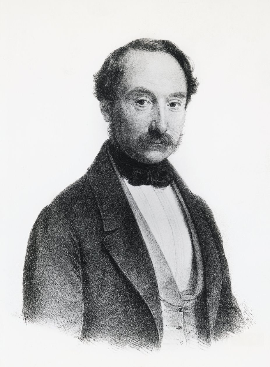 Portrét Francesca Rizzoliho (1809-1880), italského politika, lékaře a chirurga, rytina od Unbekannt Unbekannt