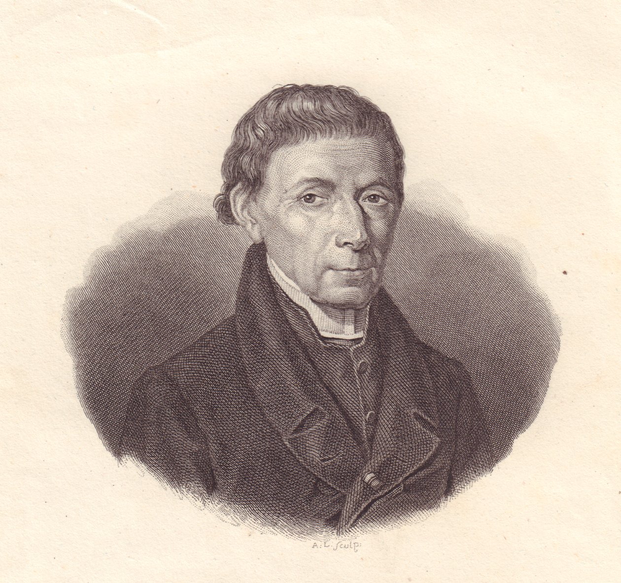 Portrét italského matematika a astronoma Barnaby Orianiho (1752-1832), mědirytina z kresby Demarchi od Unbekannt Unbekannt