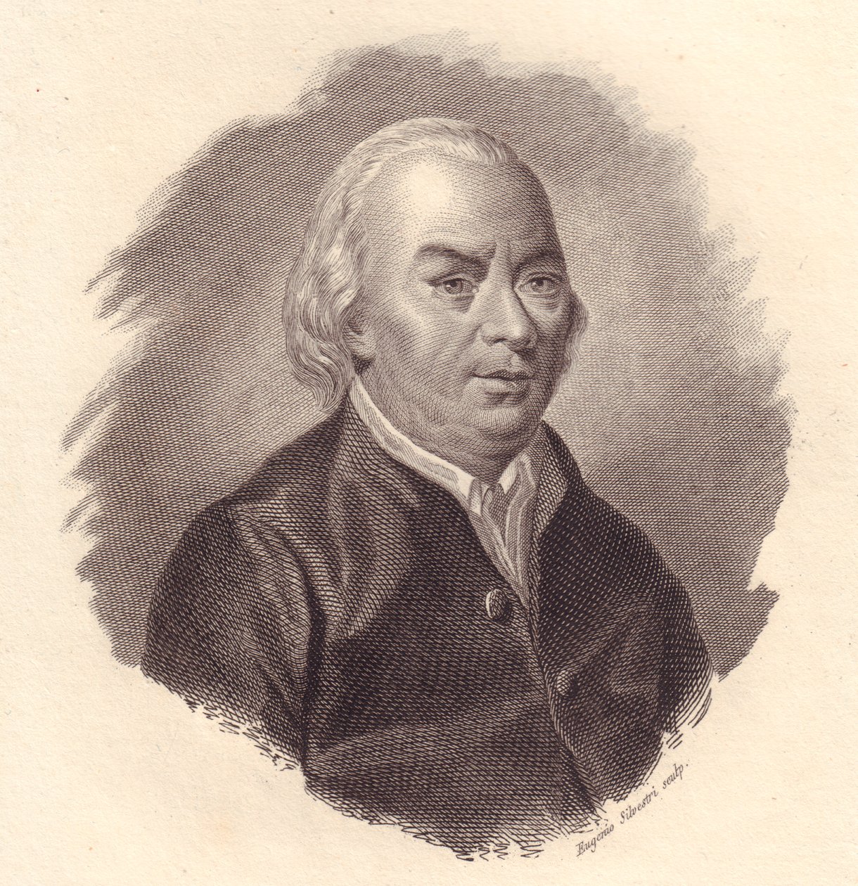 Portrét italského básníka Gian Carlo Passeroni (1713-1803), mědirytina Eugenio Silvestri od Unbekannt Unbekannt