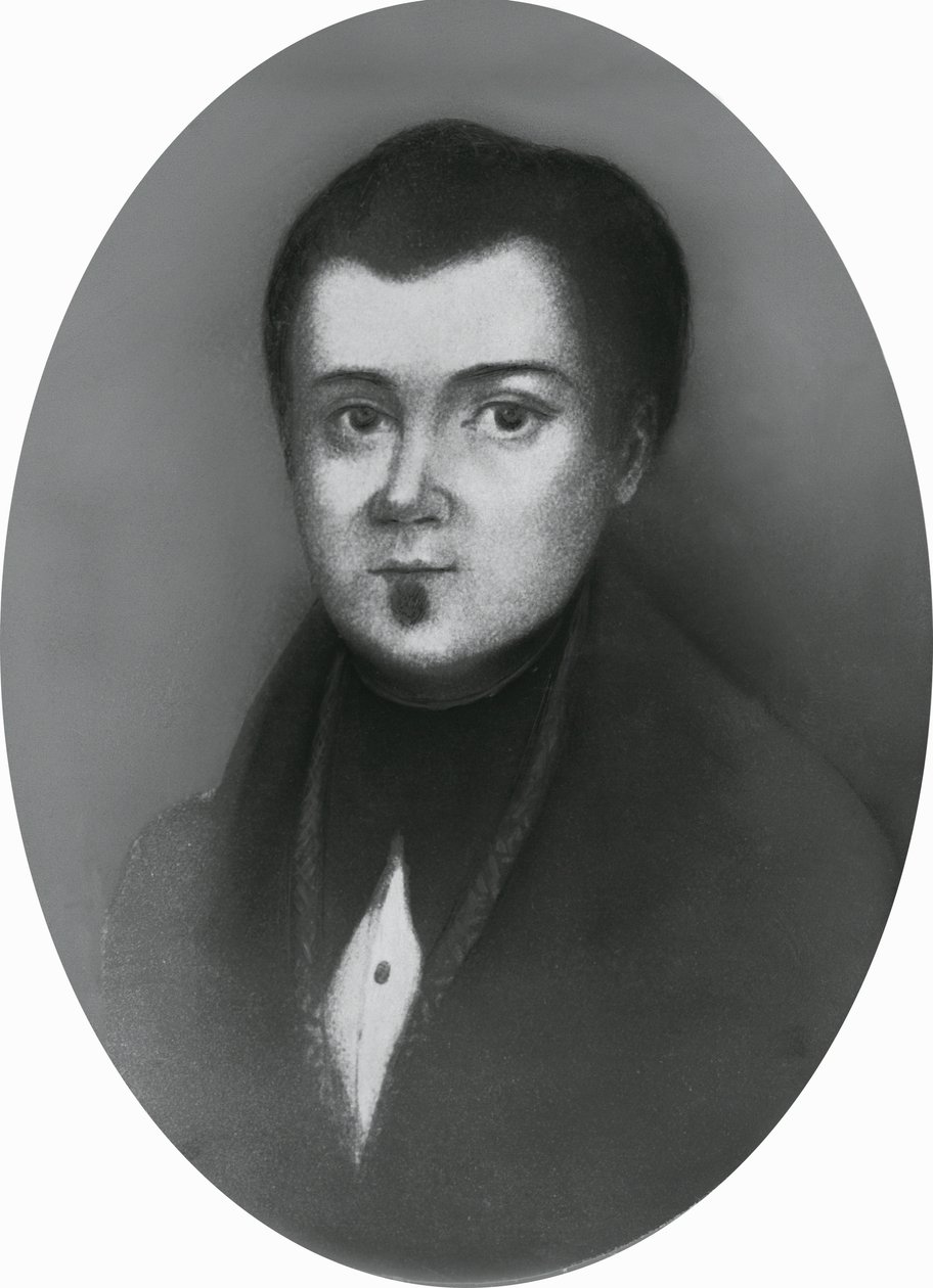 Portrét Jacopo Ruffini (1805-1833), italský lékař a vlastenec, rytina od Unbekannt Unbekannt