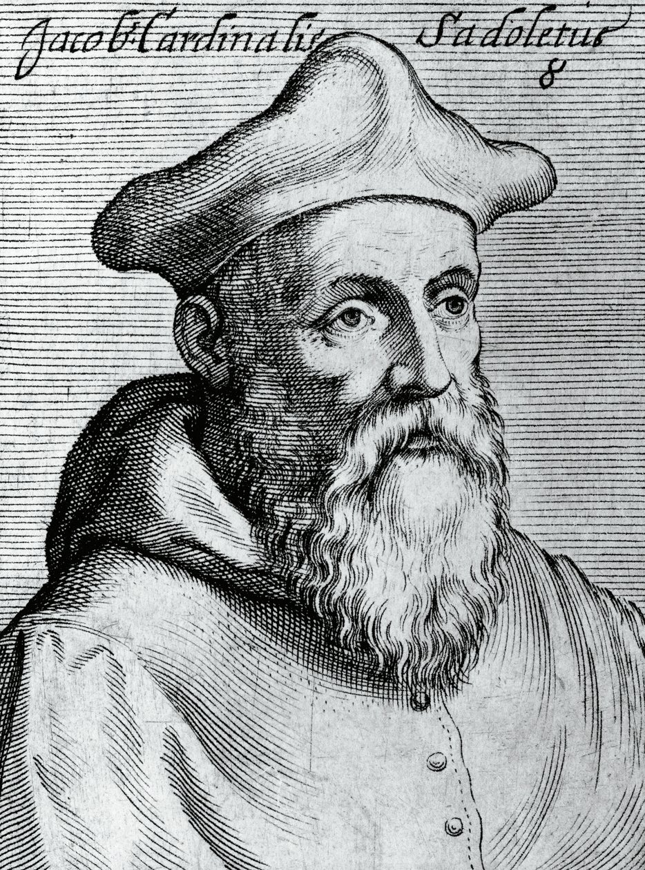 Portrét Jacopa Sadoleta (1477-1547), italského humanisty, katolického biskupa a kardinála, rytina od nejslavnějších a nejproslulejších ikon všech ctností a vědy, Claudius Pernetus od Unbekannt Unbekannt