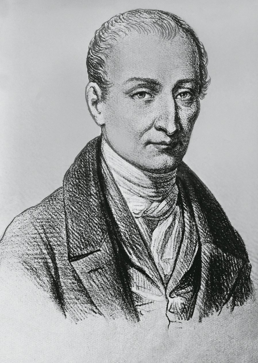 Portrét Josepha Nicephora Niepce (1765-1833), francouzského vynálezce heliografie od Unbekannt Unbekannt