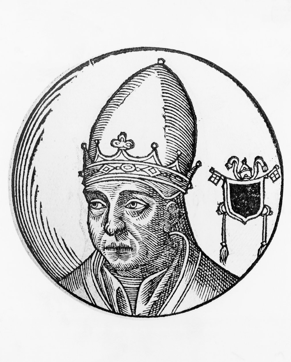 Portrét Mikuláše II. (Gerard Burgundský, † 1061) od Unbekannt Unbekannt
