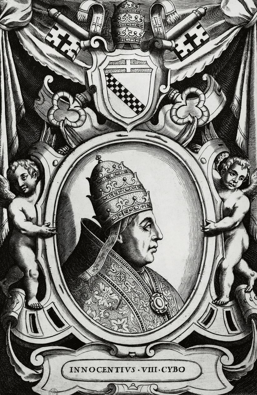 Portrét papeže Inocence VIII. (Giovanni Battista Cybo od Unbekannt Unbekannt