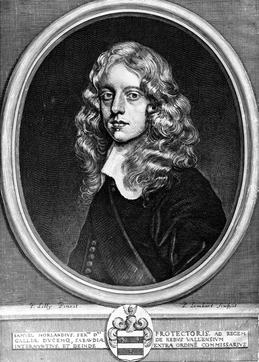 Sir Samuel Morland, anglický diplomat, matematik a vynálezce, c 1660 od Unbekannt Unbekannt