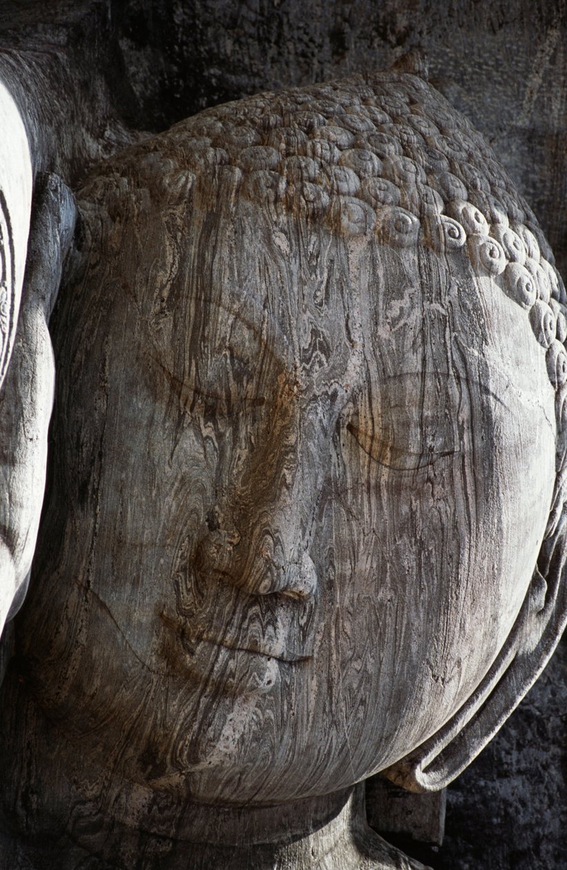 Srí Lanka, starověké město Polonnaruwa, Gal Vihara, ležící socha Buddhy od Unbekannt Unbekannt