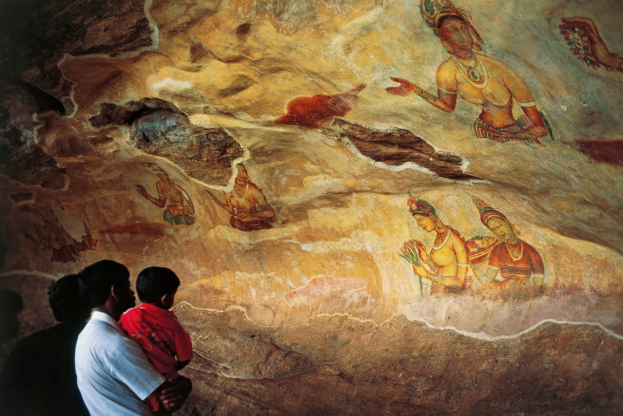 Srí Lanka, Sigiriya, Fresky zobrazující mladé ženy od Unbekannt Unbekannt