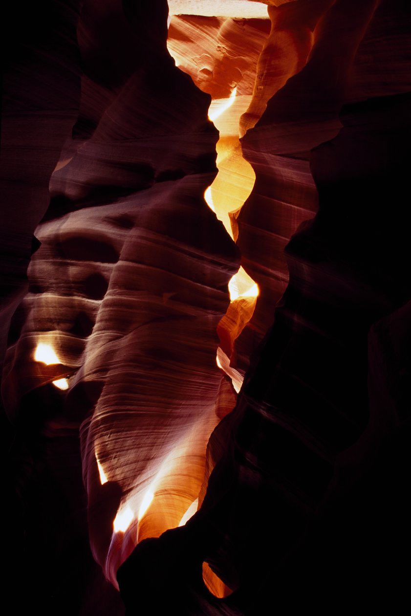 USA, Arizona, Upper Antelope Canyon, Inside Corkscrew Canyon (fotografie) od Unbekannt Unbekannt