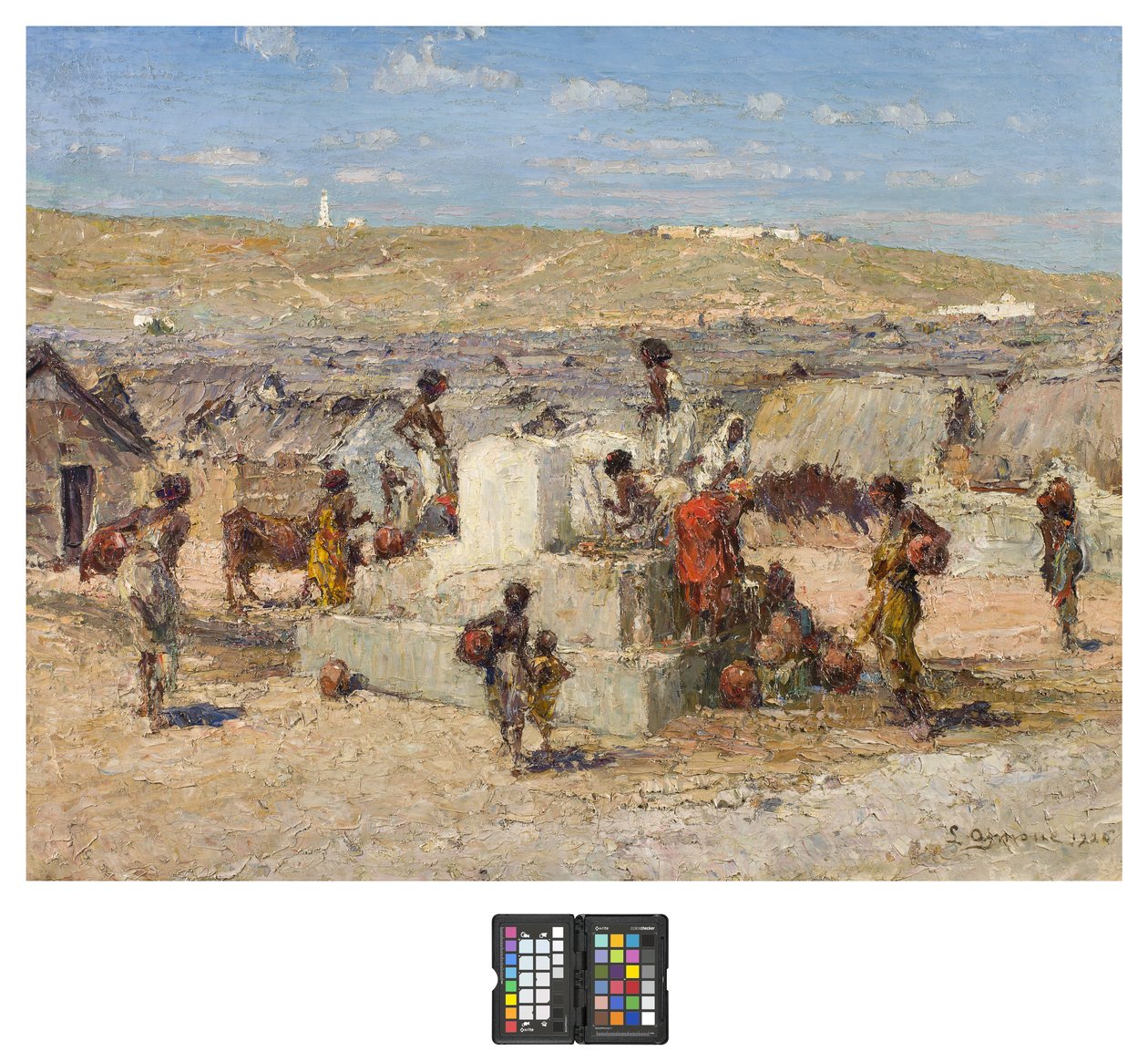 Studna v domorodé vesnici Amornin, Mogadišo, 1926 od Lidio Ajmone