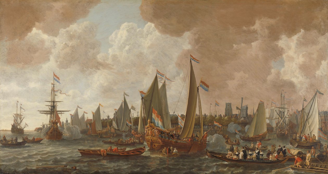 Příjezd Karla II., anglického krále, do Rotterdamu, 24. května 1660 od Lieve Pietersz. Verschuier