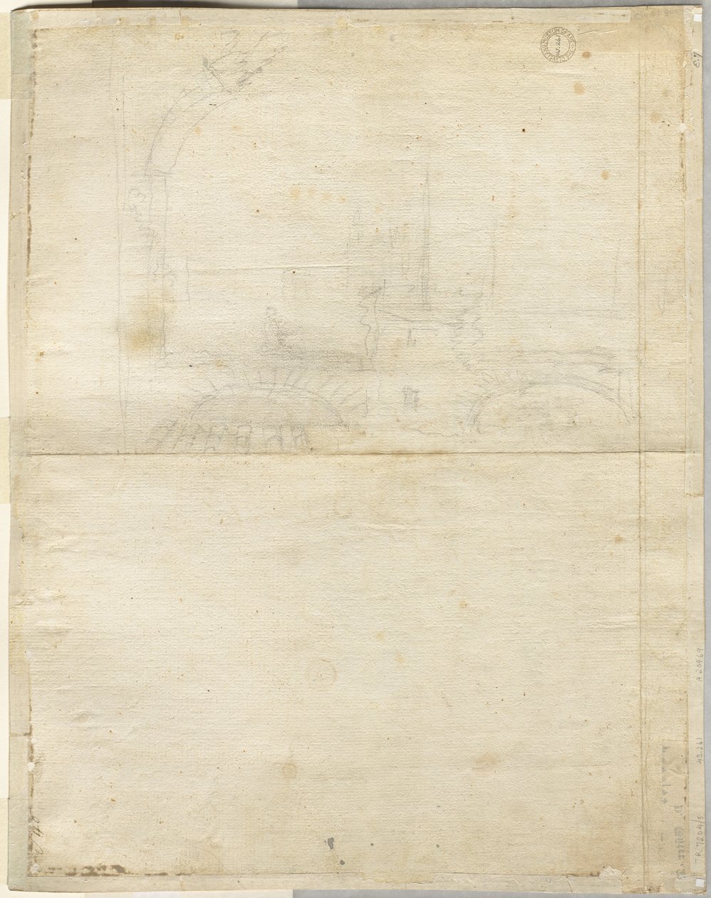 Skica pro San Giovanni in Laterano (verso) od Lievin Cruyl