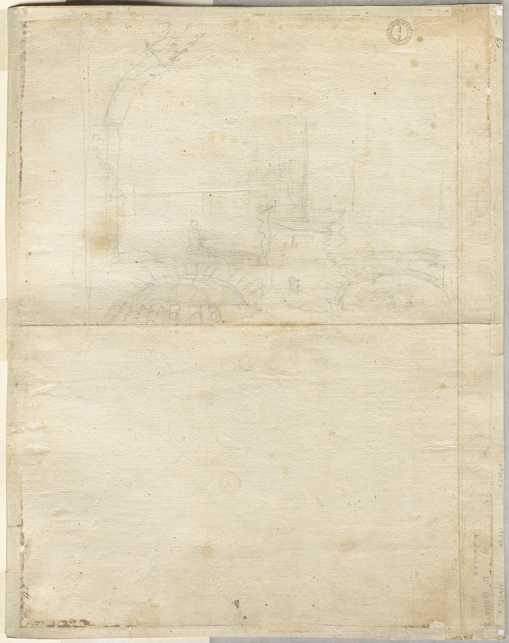 Skica pro San Giovanni in Laterano verso, 1664. od Lievin Cruyl