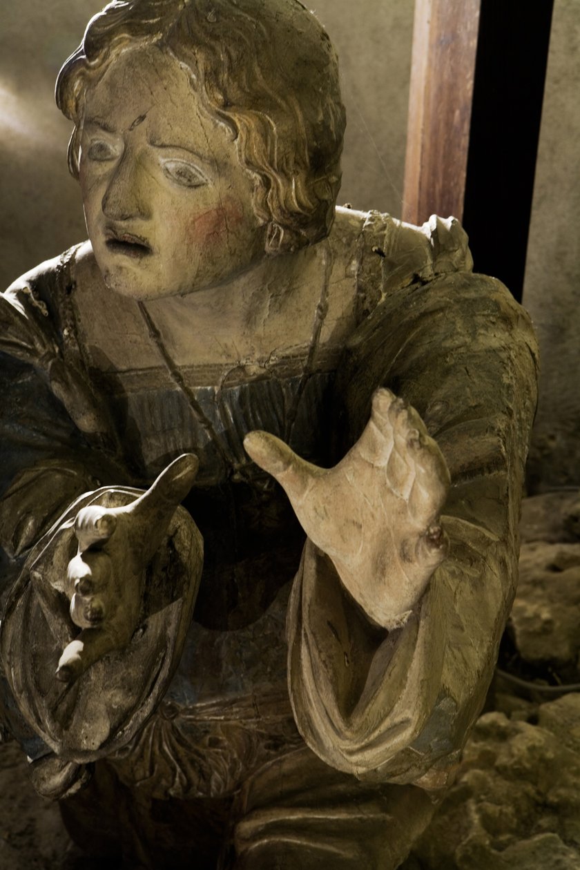 Kalvárie, detail, cca 1530 (lakované dřevo) od Ligier Richier