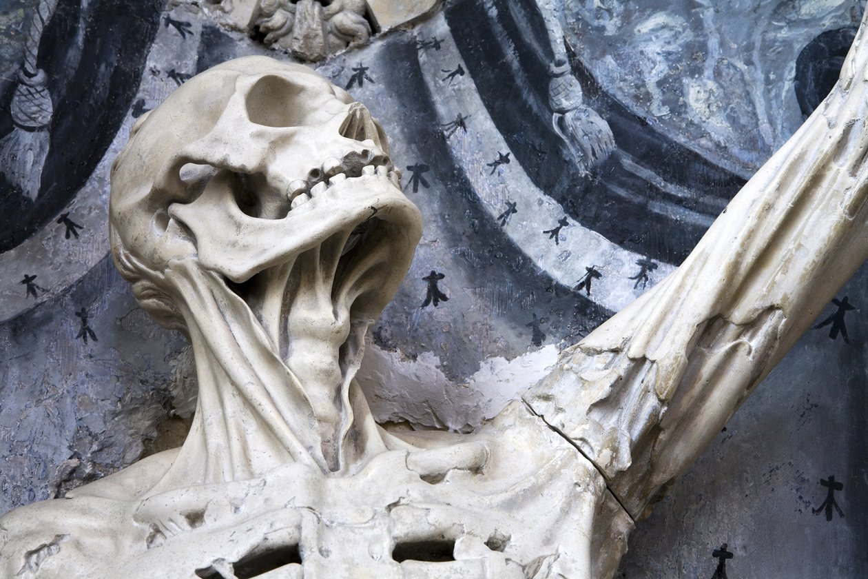 Stažený, nebo The Skeleton, detail od Ligier Richier