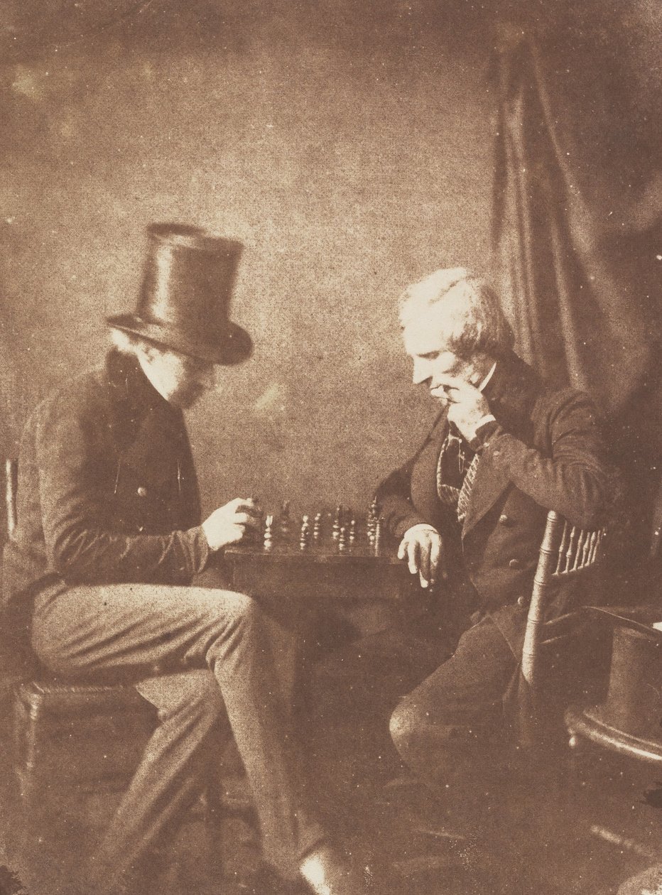 Hráči šachu, ca. 1845. od Likely by Antoine François Jean Claudet.
