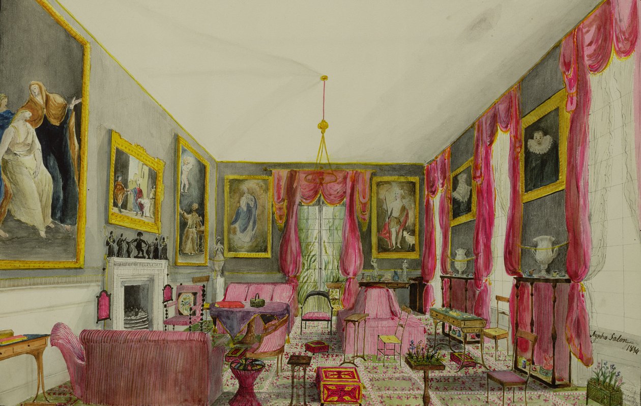 Salon Aynhoe, 1844 od Lili Cartwright