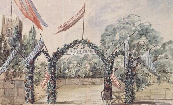 Přijetí reverenda Stephena a Lady Fanny Cartwright v Aynhoe od Lili Cartwright