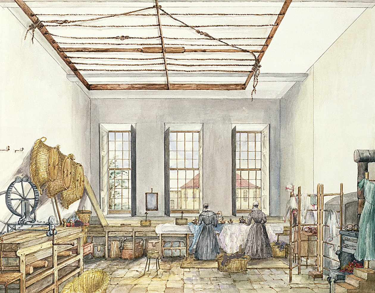 Prádelna v Aynhoe, 23. února 1847 od Lili Cartwright