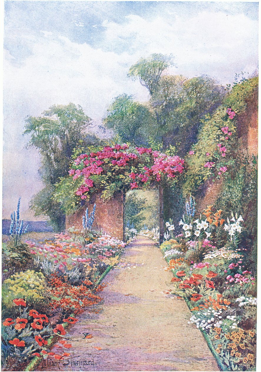 Letní večer z The Gardens of England: In the Southern and Western Counties vydal The Studio, 1907 od Lilian Stannard