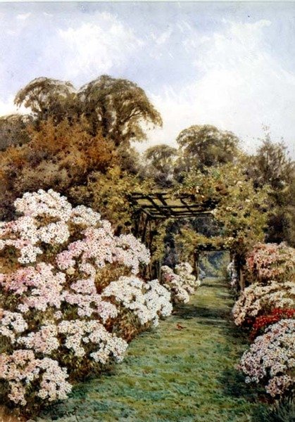Zahradní cesta (akvarel) od Lilian Stannard