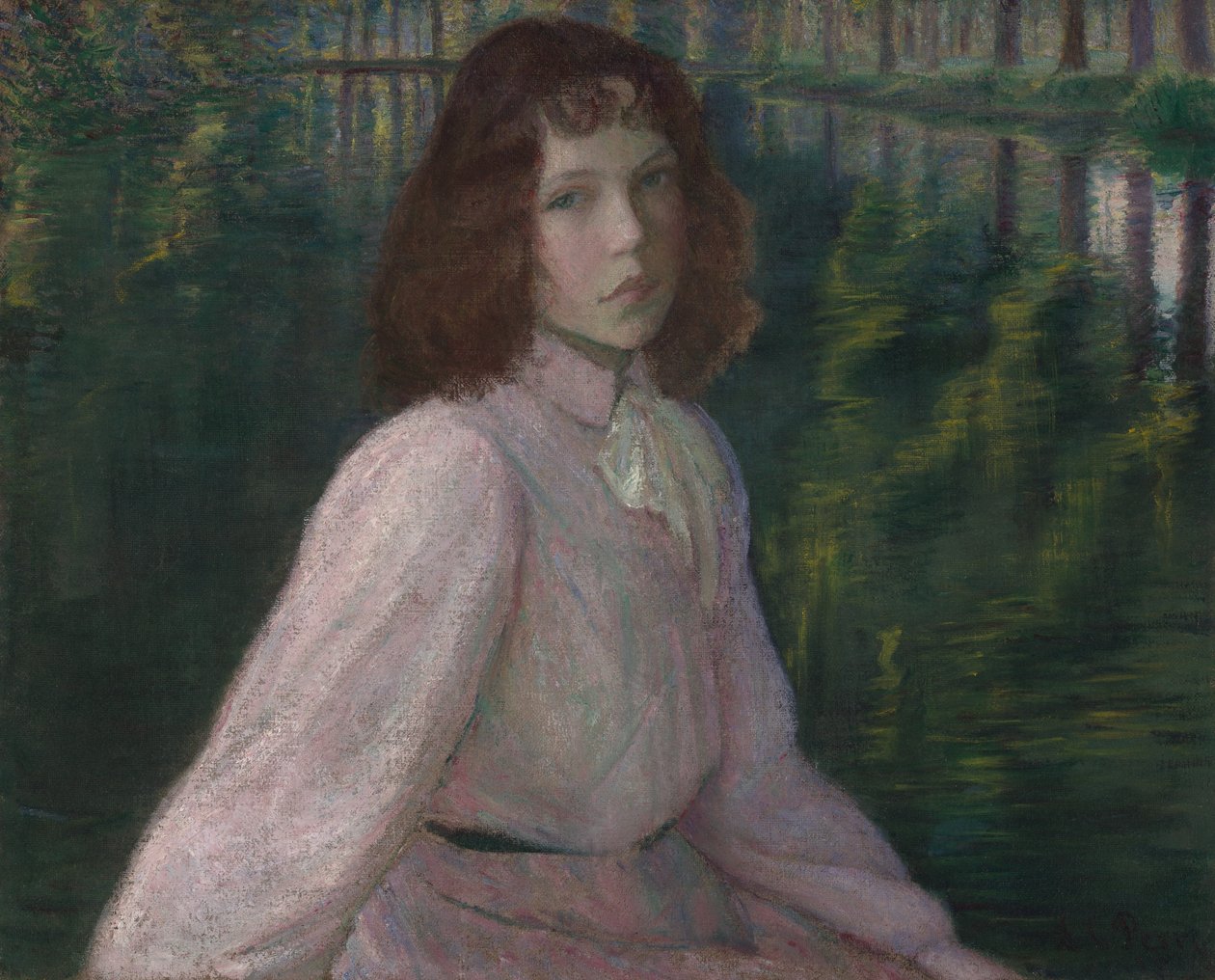 V ohybu řeky (Na řece II) od Lilla Cabot Perry