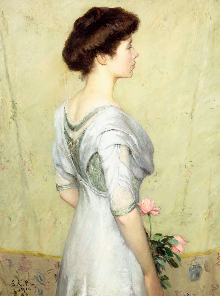 Růžová růže od Lilla Cabot Perry